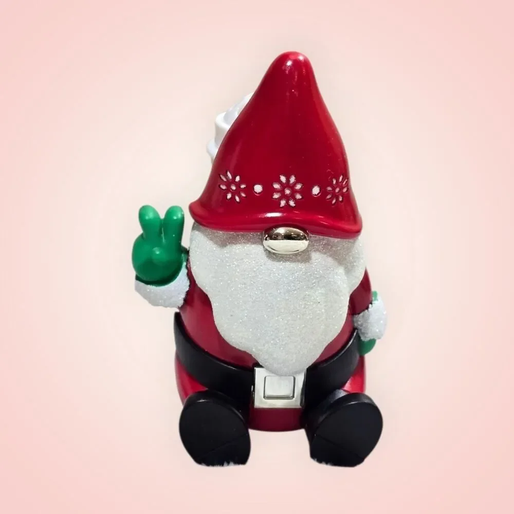Bath & Body Works Wallflower Fragrance Plug Holiday Christmas PEACE SANTA‎ GNOME